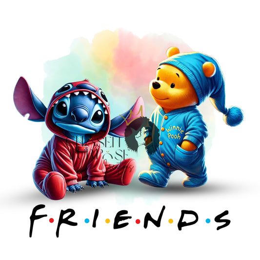 FRIENDS-inspired Character Bundle | PNG | JPG
